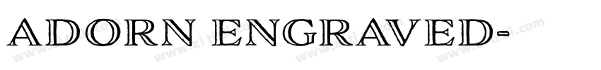 adorn engraved字体转换